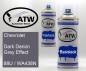 Preview: Chevrolet, Dark Denim Grey Effect, 88U / WA438N: 400ml Sprühdose + 400ml Klarlack - Set, von ATW Autoteile West.